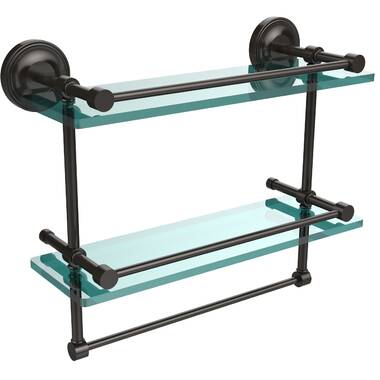 Oil rubbed bronze discount towel bar with shelf